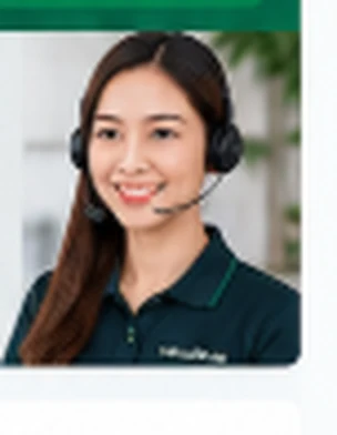 Nhân viên tổng đài hỗ trợ