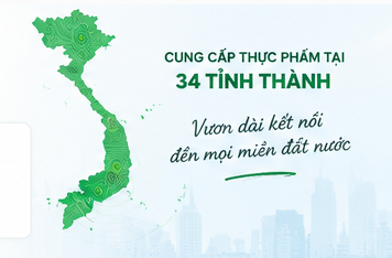 VIFOOD cung cấp thực phẩm tại 34 tỉnh thành Việt Nam