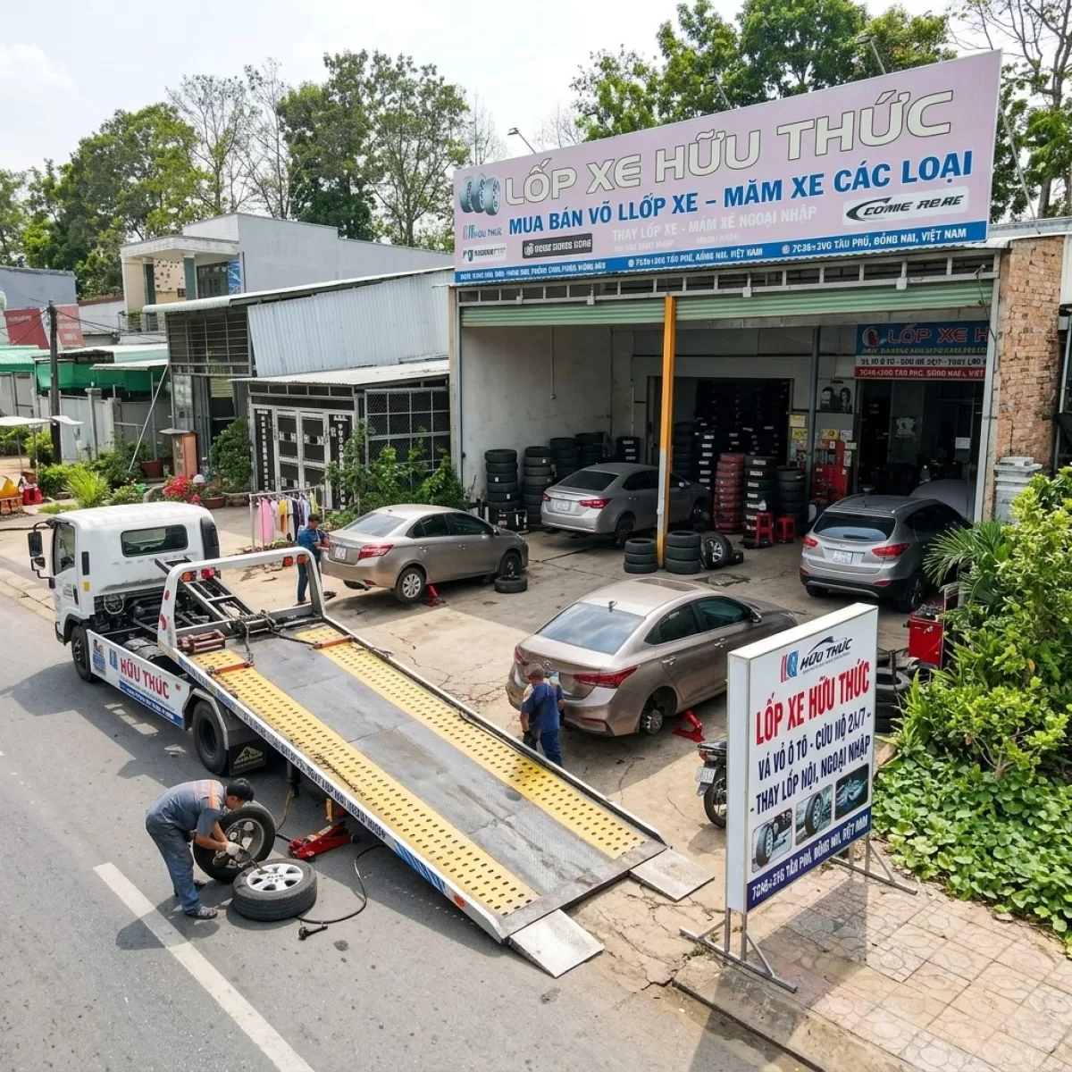 CỨU HỘ BÌNH ẮC QUY VÁ VỎ LƯU ĐÔNG TÂN PHÚ 24/7