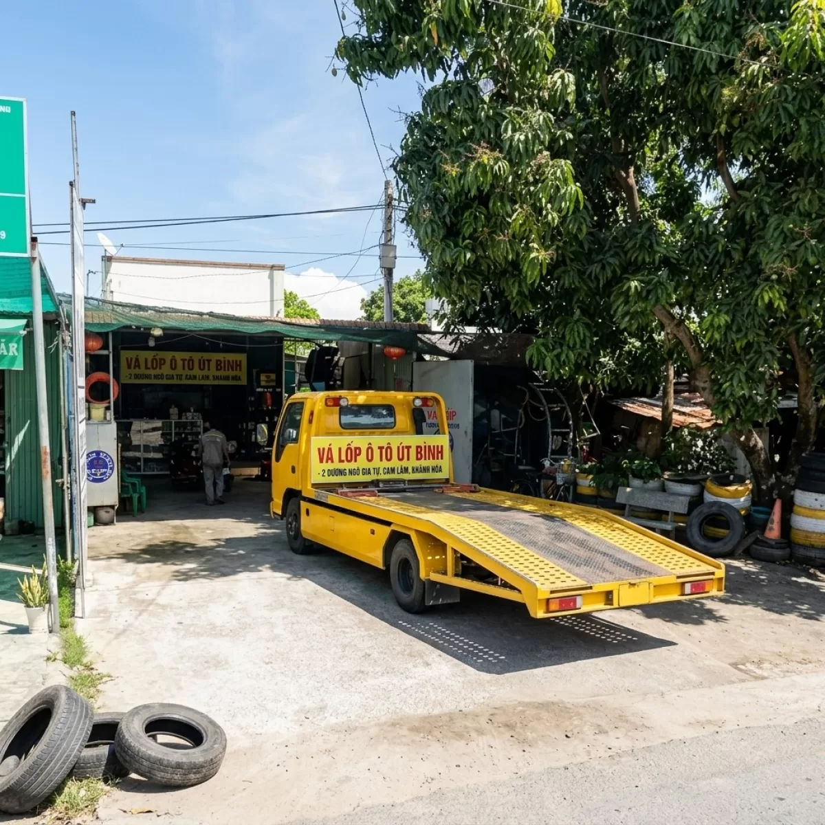 CỨU HỘ CAO TỐC KÍCH BÌNH OTO VÁ LỐP LƯU ĐỘNG CAM ĐỨC