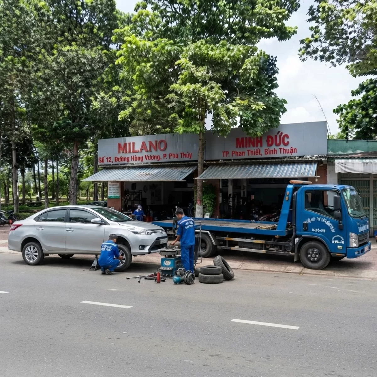 CỨU HỘ CẨU KÉO VÁ VỎ LƯU ĐỘNG PHAN THIẾT