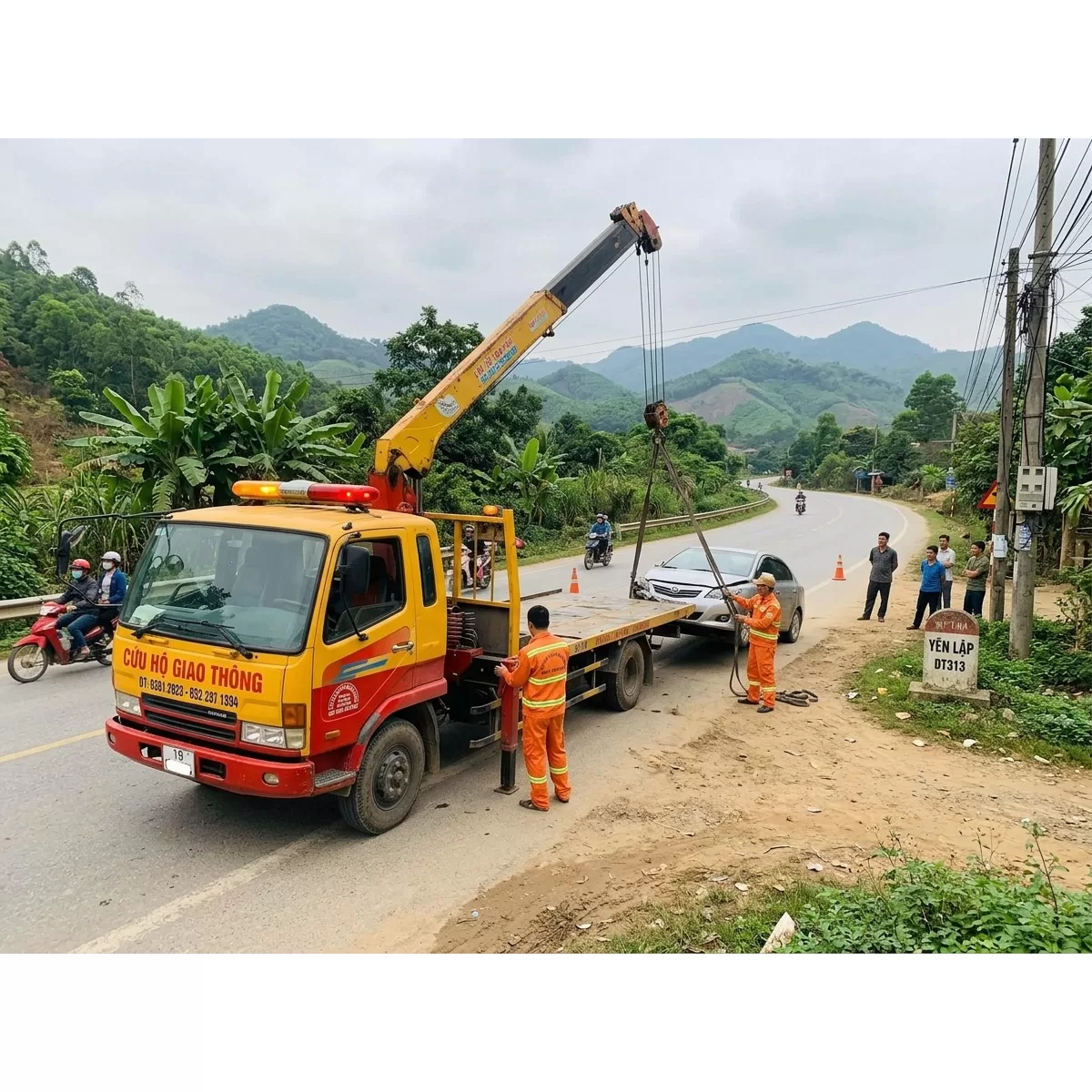 Cứu Hộ Cẩu Xe Ô Tô Sàn Trươt