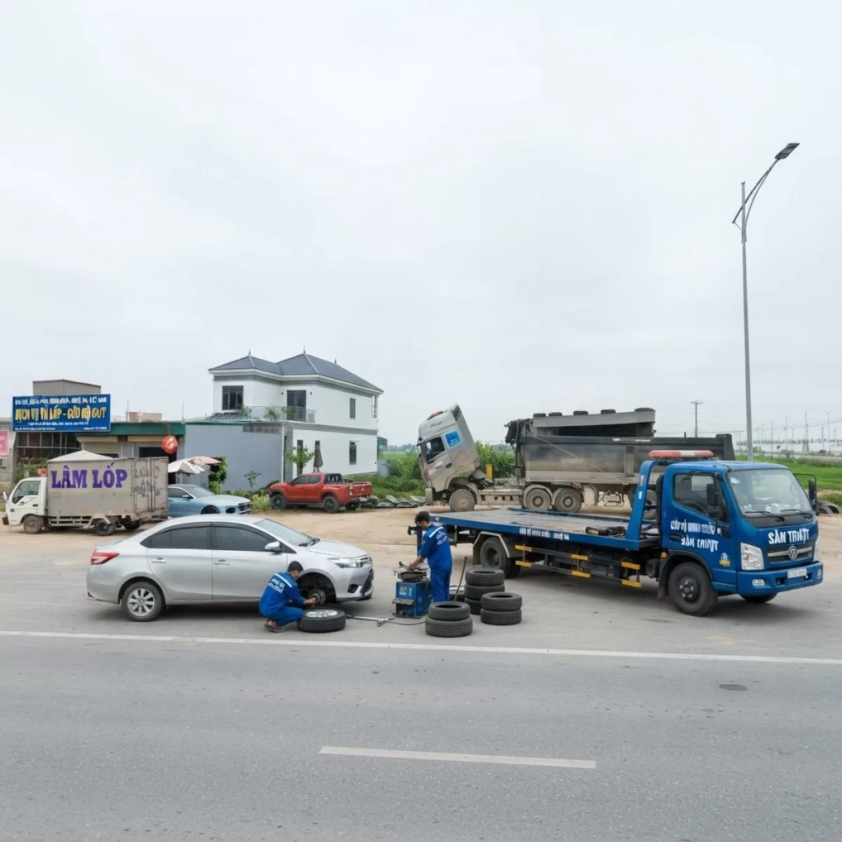 CỨU HỘ LỐP KÍCH BÌNH ACC QUY LƯU ĐỘNG HƯNG NGUYÊN