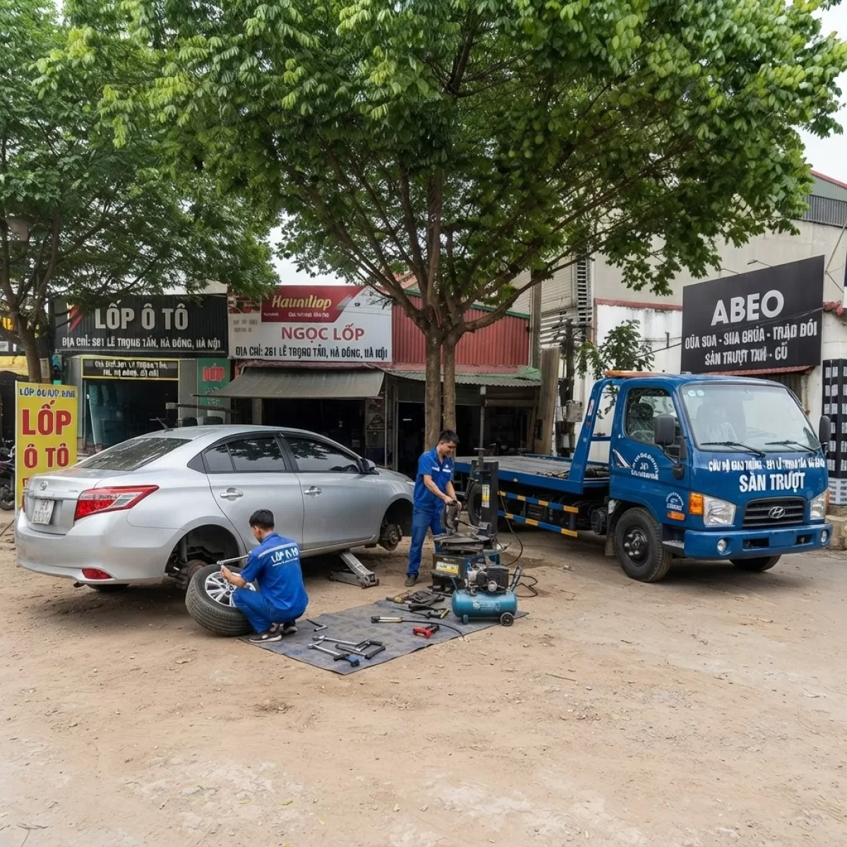 CỨU HỘ LỐP LƯU ĐỘNG CÂU BÌNH ACC QUY