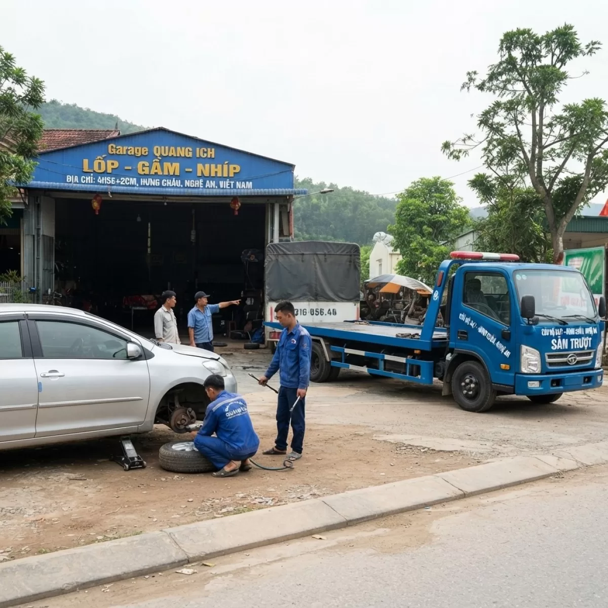 CỨU HỘ LỐP LƯU ĐỘNG THAY BÌNH KÍCH BÌNH ACC QUY