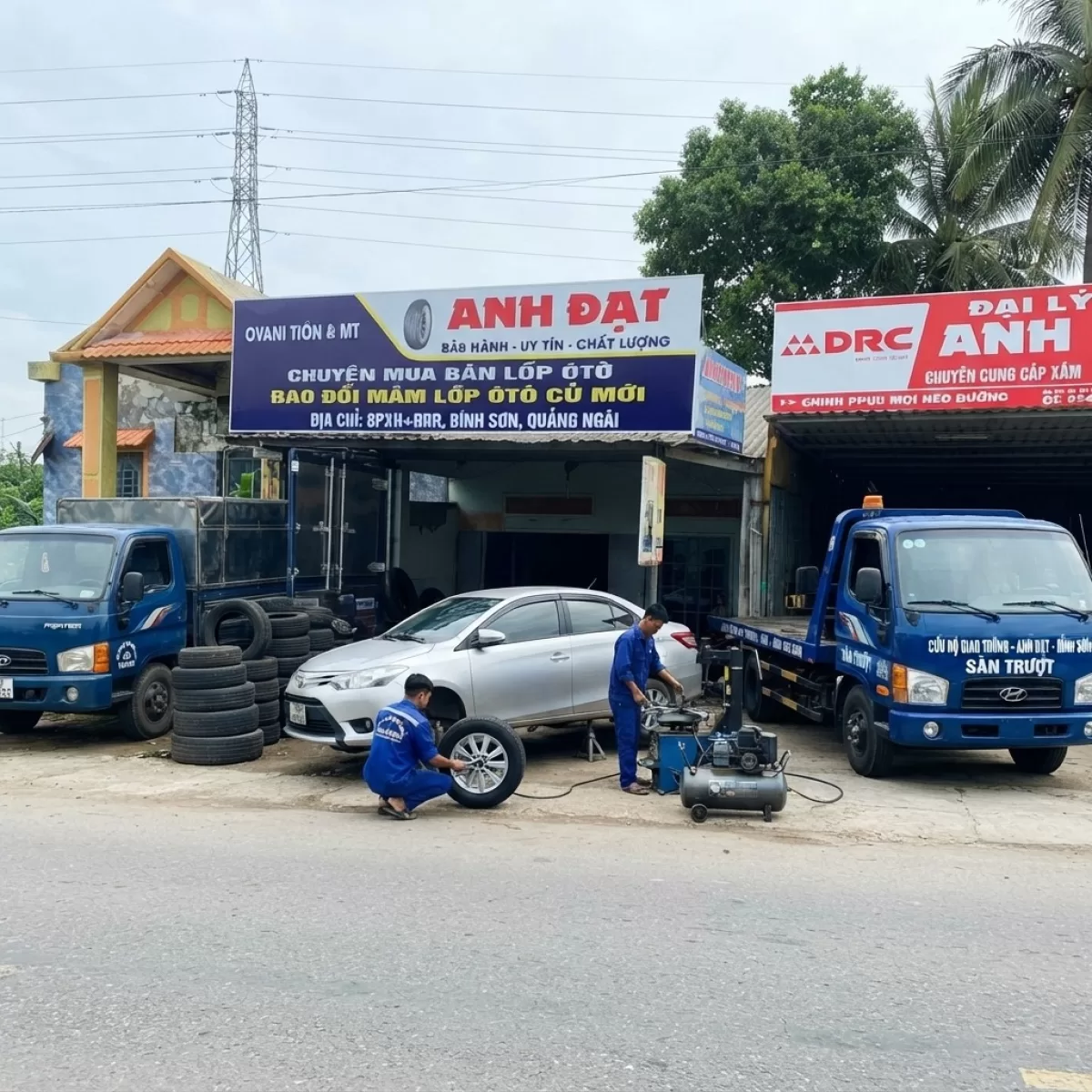 CỨU HỘ VÁ VỎ CAO TỐC QUẢNG NGÃI - ĐÀ NẴNG