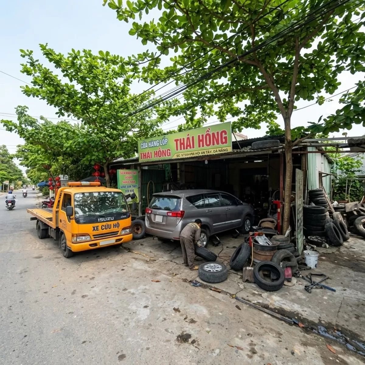 Kích bình ắc quy tại Cứu Hộp Lốp Vá Vỏ Lưu Động Hội An Phường Hội An Tây, Thành phố Đà Nẵng