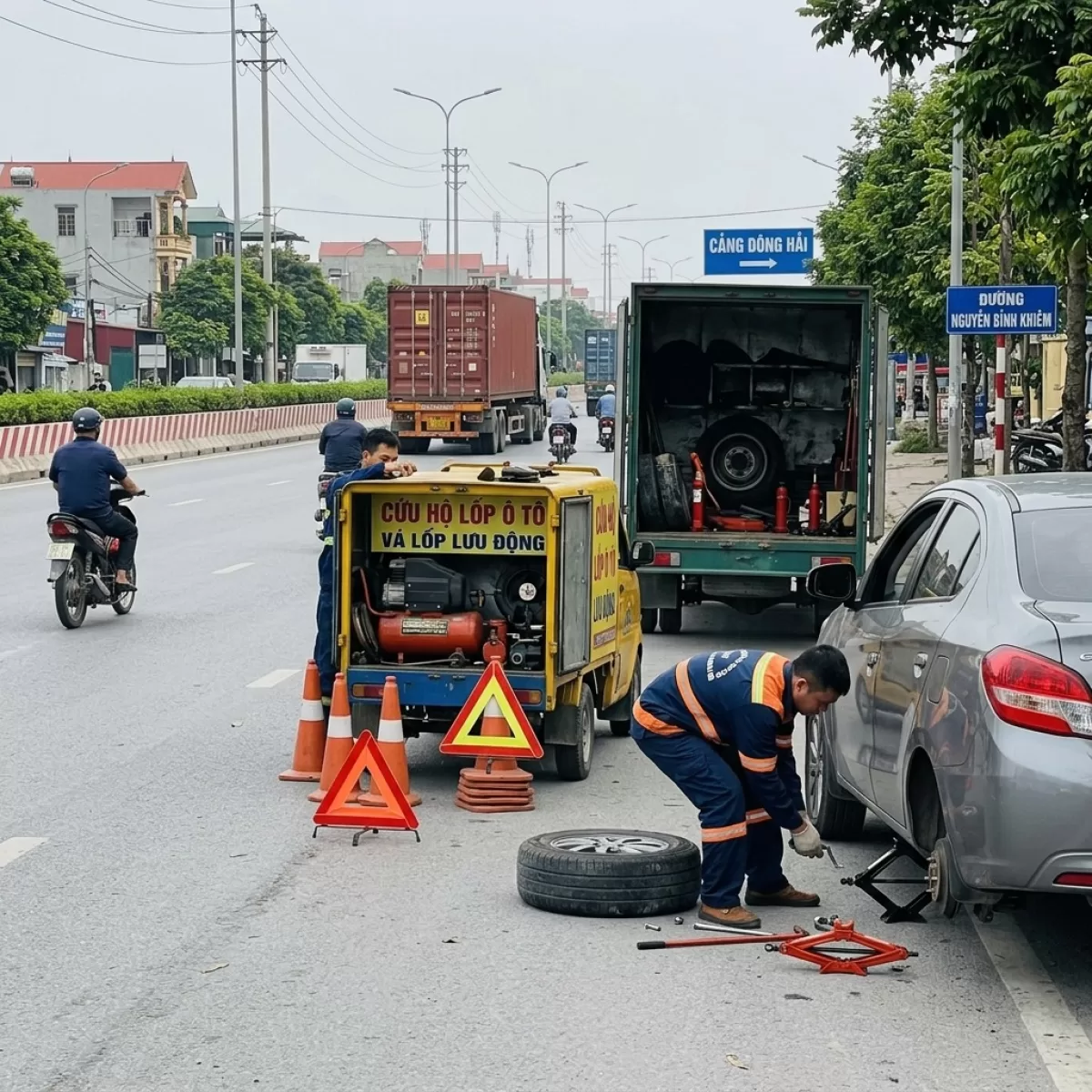 Gara Bảo Huy Cứu Hộ Lốp Lưu Động hải Phòng