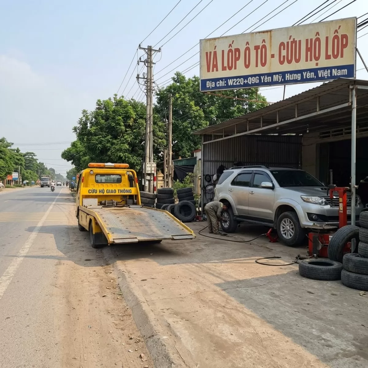 Làm Lốp Kích Bình Yên Mỹ Hưng Yên