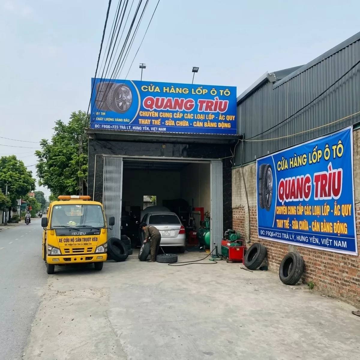 Làm Lốp Lưu Động Đông Mỹ Thái Bình