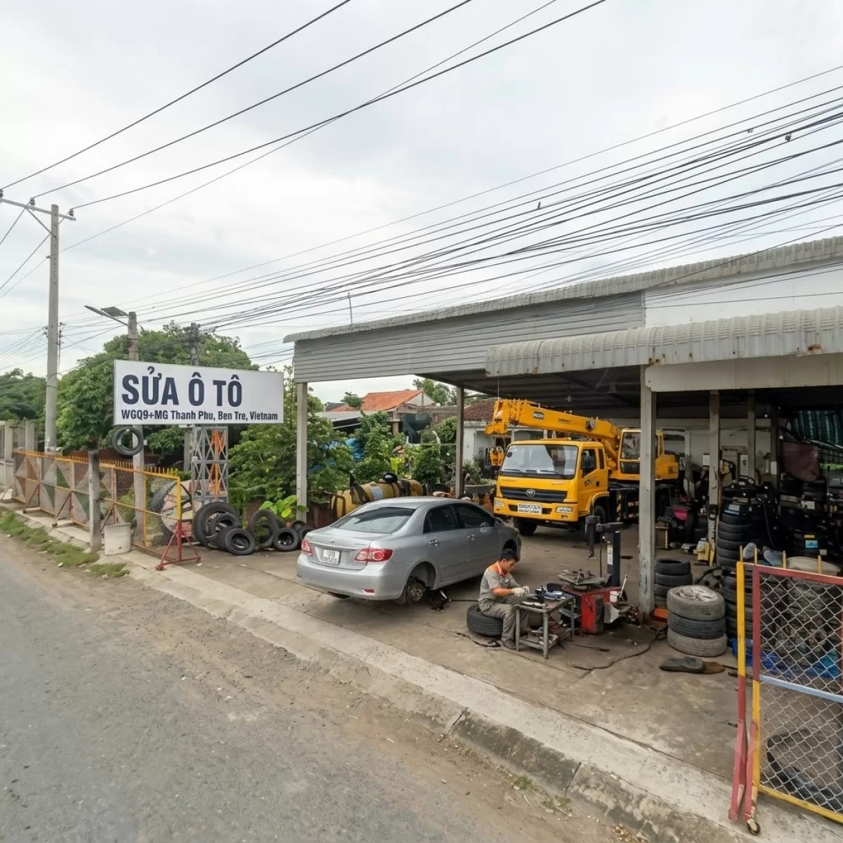 CỨU HỘ ẮC QUY VÁ VỎ Ô TÔ 24/24 BẾN SUNG BẾN TRE