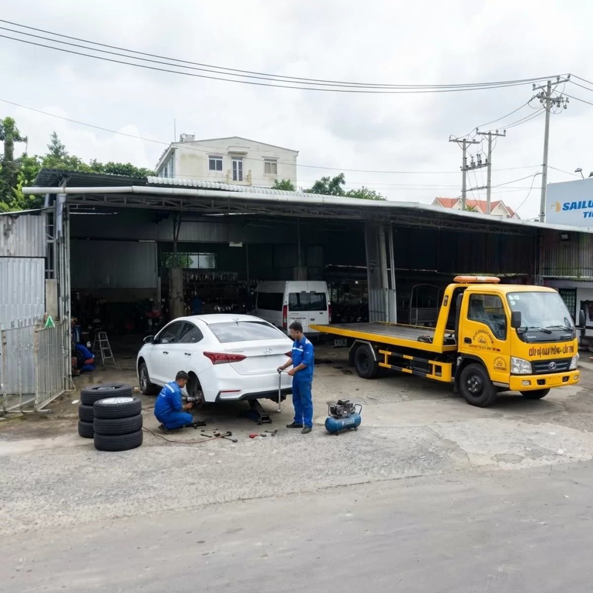 CỨU HỘ CAO TỐC VÁ VỎ KÍCH BÌNH HẬU GIANG