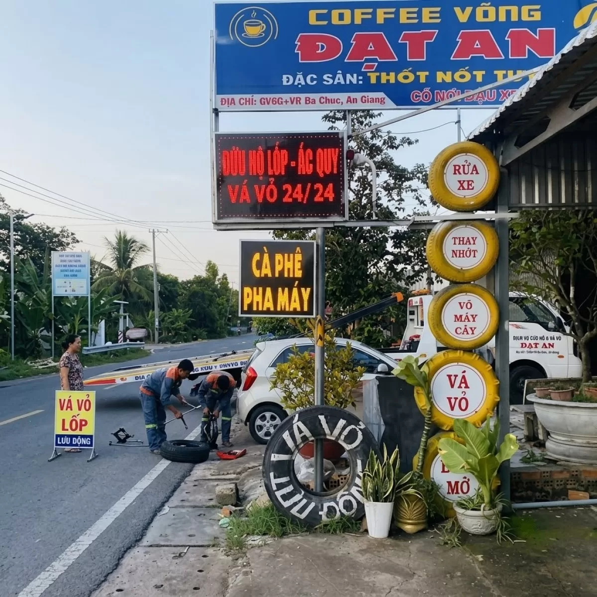 CỨU HỘ LỐP BA CHÚC CẨU KÉO XE CÁC LOẠI