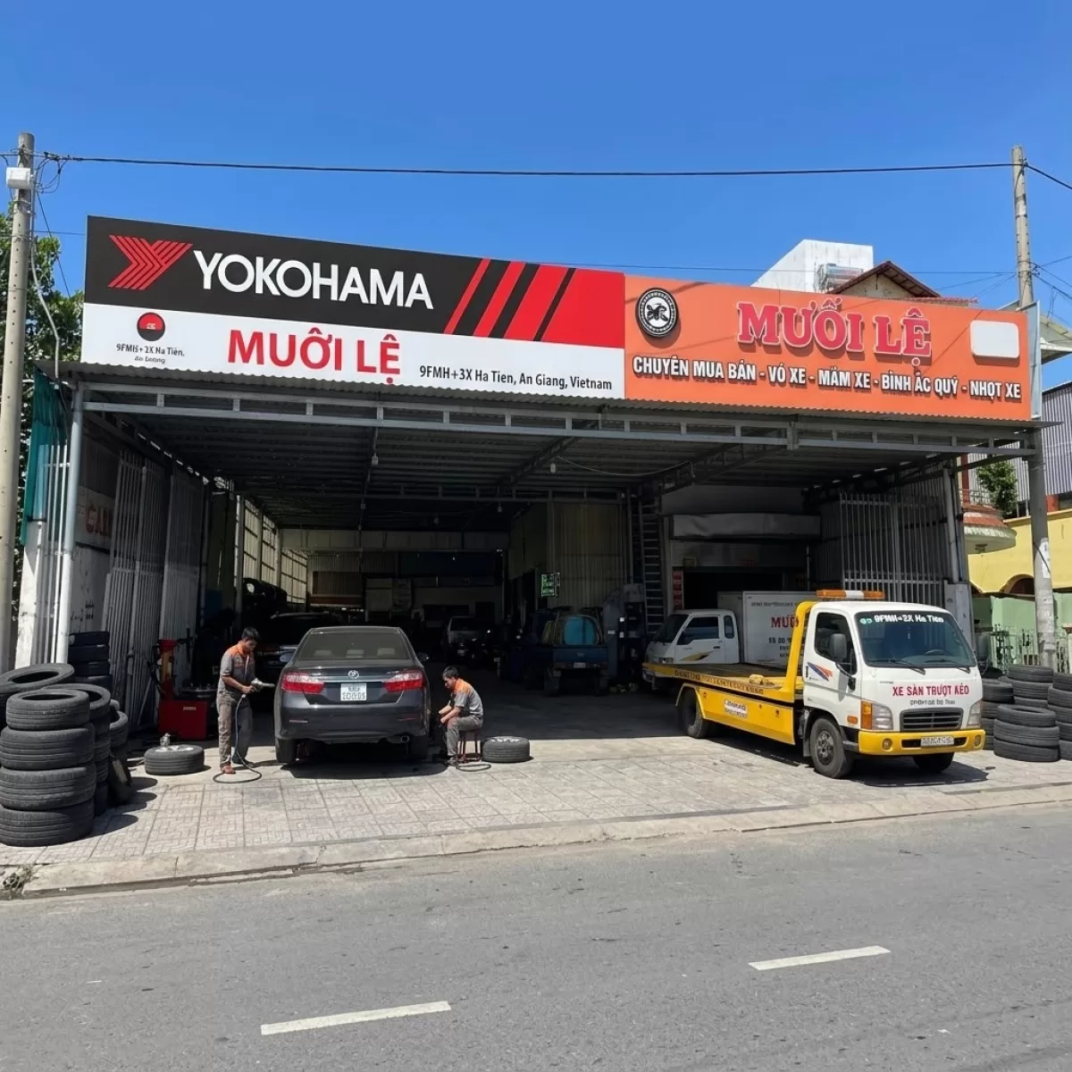 CỨU HỘ LỐP XE TẢI CẨU KÉO Ô TÔ HÀ TIÊN