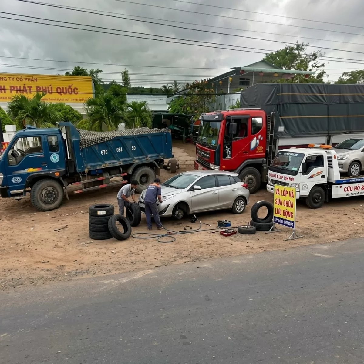 Cứu Hộ Ô TÔ Kích Bình Lưu Động Dương Đông Đường Bào