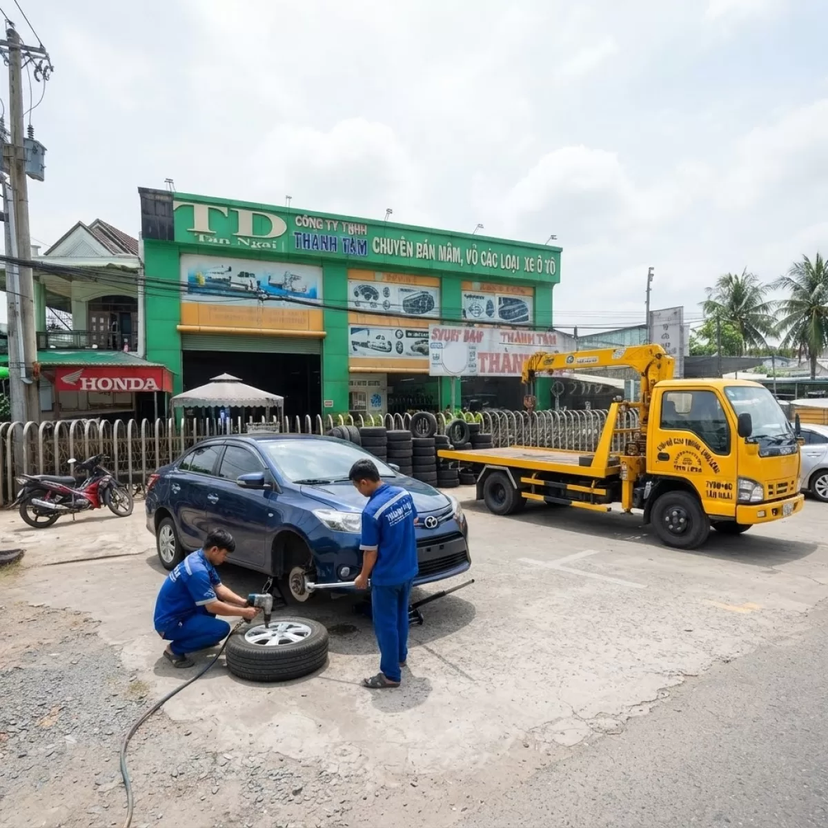 Cứu Hộ Ô Tô Thay Lốp Ô Tô Mọi Tuyến Đường