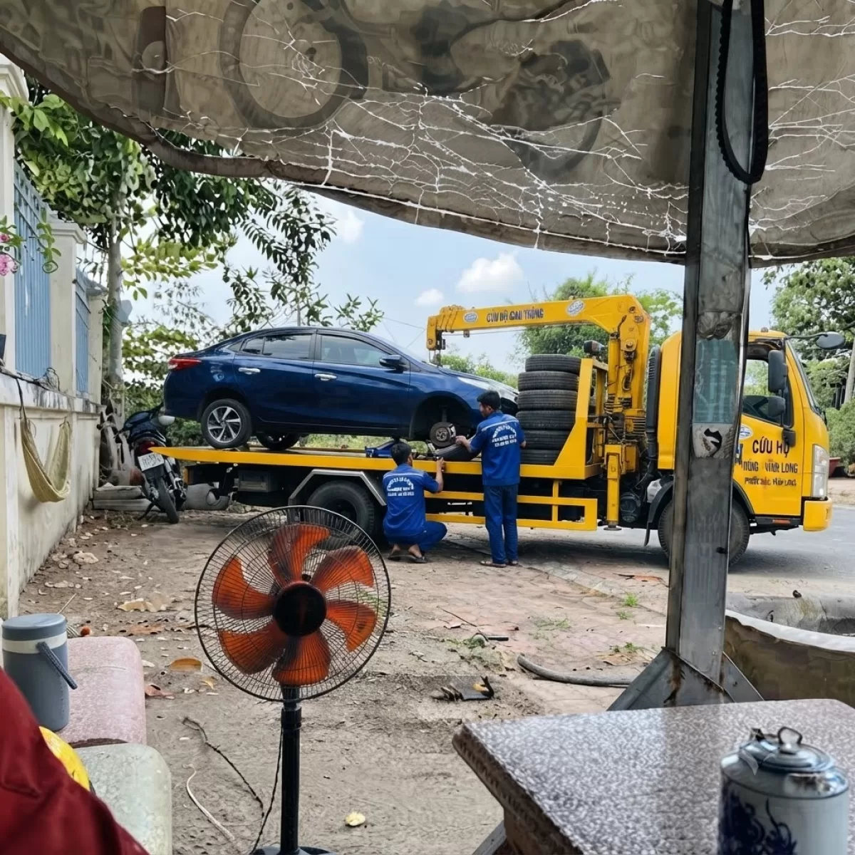 CỨU HỘ TP VĨNH LONG VÁ VỎ LƯU ĐỘNG PHƯỚC HẬU