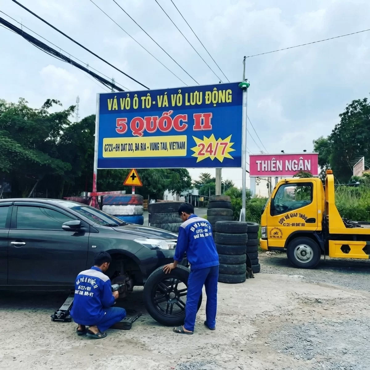 ĐẤT ĐỎ CỨU HỘ CẨU KÉO VÁ VỎ LƯU ĐỘNG 24/24
