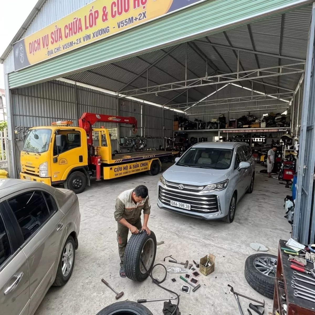 GARA VĨNH THẠNH CỨU HỘ Ô TÔ LƯU ĐỘNG TUYẾN QL80B