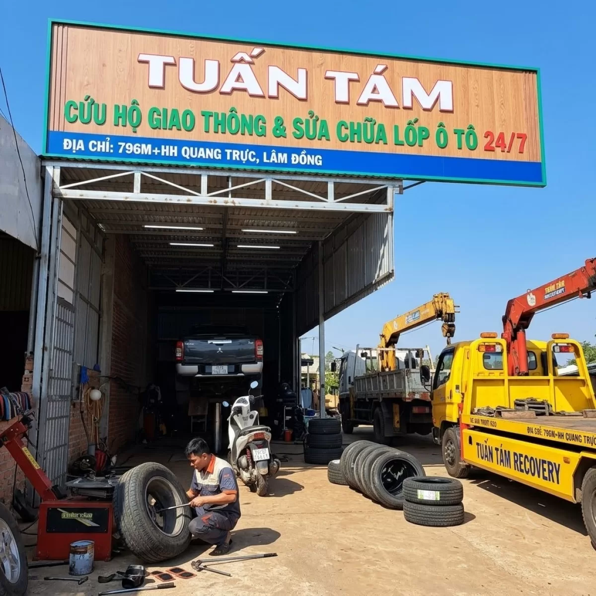 Làm Nhíp Làm Lốp Lưu Động Dak Nông Quảng Trực