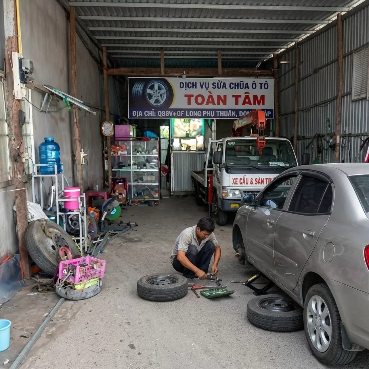 Vá Vỏ Lưu Động Mương Lớn Đồng Tháp