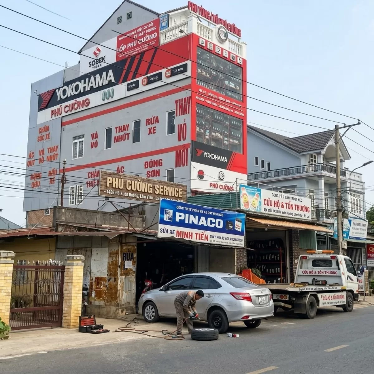 Vá vỏ lưu động tận nơi Đà Lạt 24/7