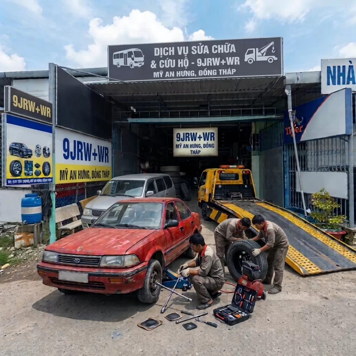 VÁ VỎ LƯU ĐỘNG THẦY LÂM MỸ AN HƯNG ĐỒNG THÁP