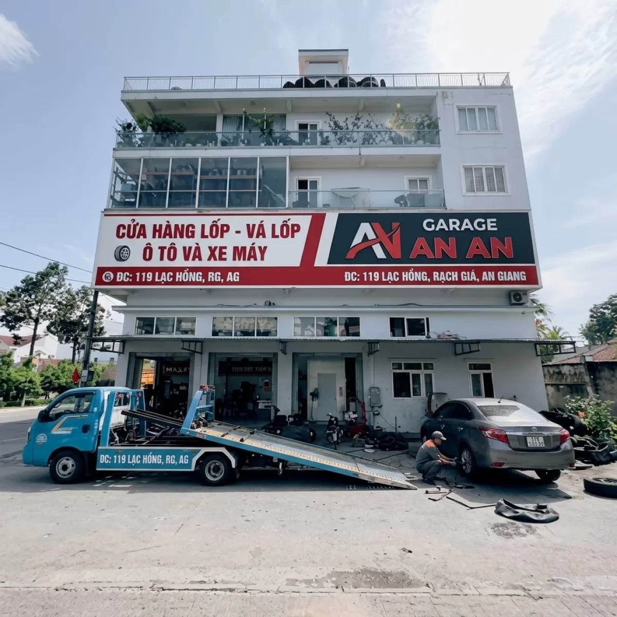 Vá Vỏ TP Rạch Giá Cứu Hộ Cẩu Kéo Ô Tô 360 Ngày